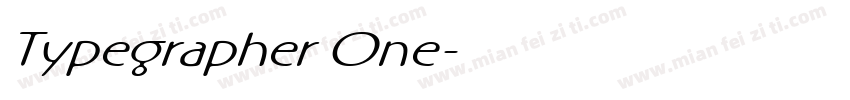 Typegrapher One字体转换